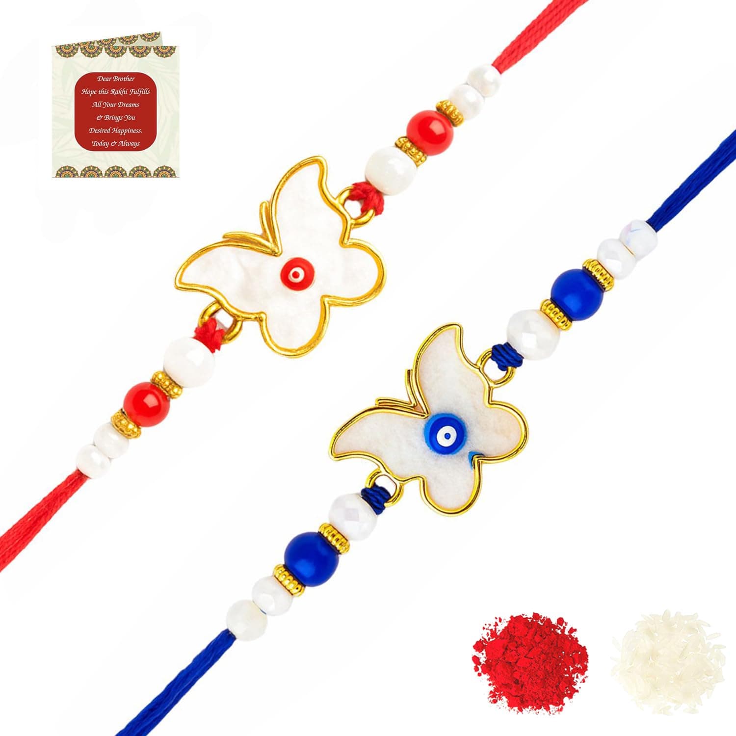 Riddhika Ventures Elegant Evil Eye Rakhi for Protection from Negative Energy