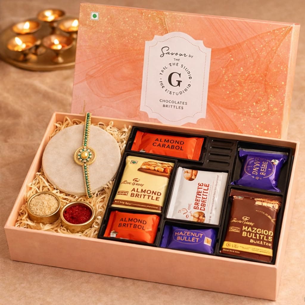 THE GIFT STUDIO.COM |Floral Elegance Rakhi Gift Set for Brother