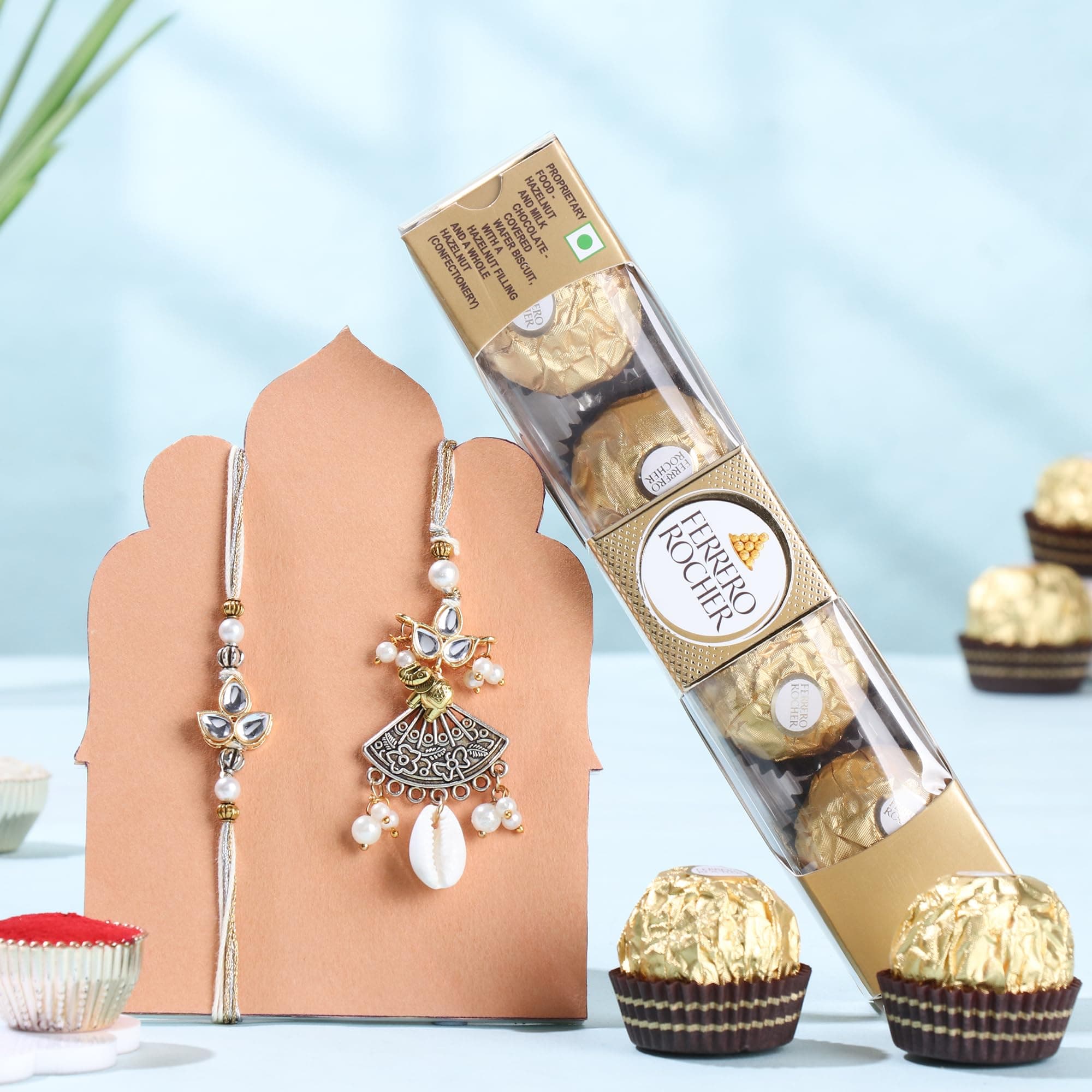 FlowerAura Rakhi For Bhaiya Bhabhi
