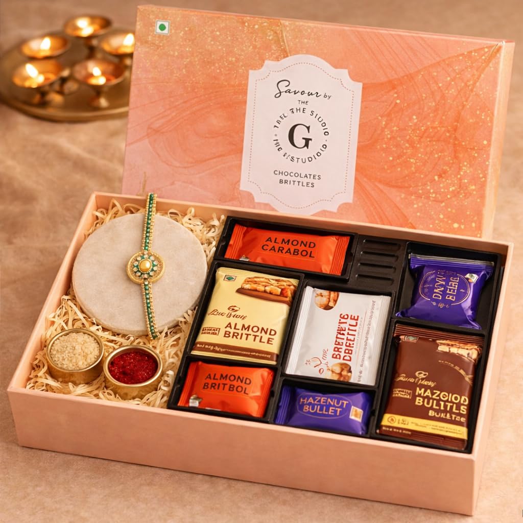 THE GIFT STUDIO.COM |Floral Elegance Rakhi Gift Set for Brother