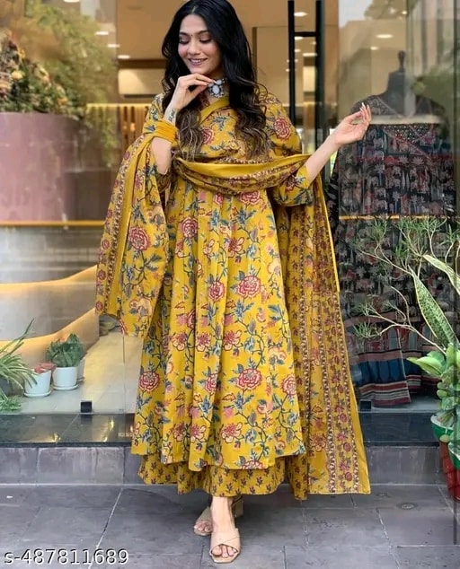 Kurta with Dupatta and Bottomwear