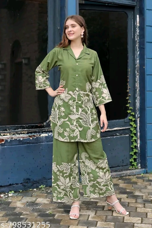 Printed Kurti Pant Set