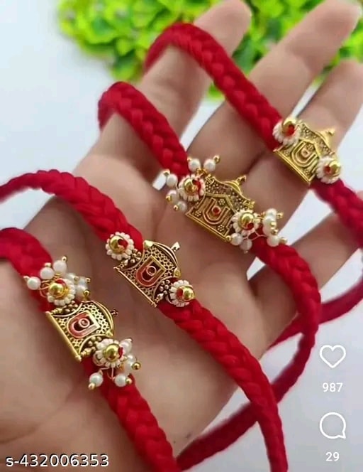 Bhai bhabhi rakhi combo(pack of 4 pis)
