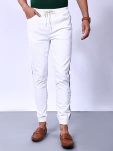 The Indian Garage Co. Slim Men White Jeans - Buy The Indian Garage Co. Slim Men White Jeans Online at Best Prices in India